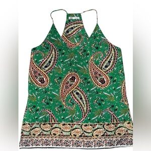 💚 ZARA Paisley Racerback Camisole